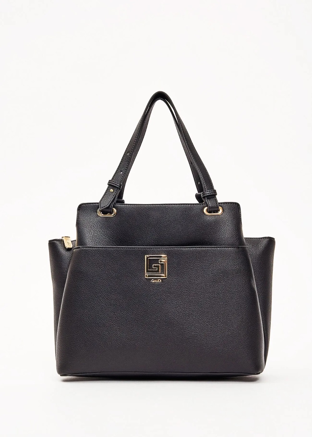Gaudì borsa top handle nera con tracolla, foto 2