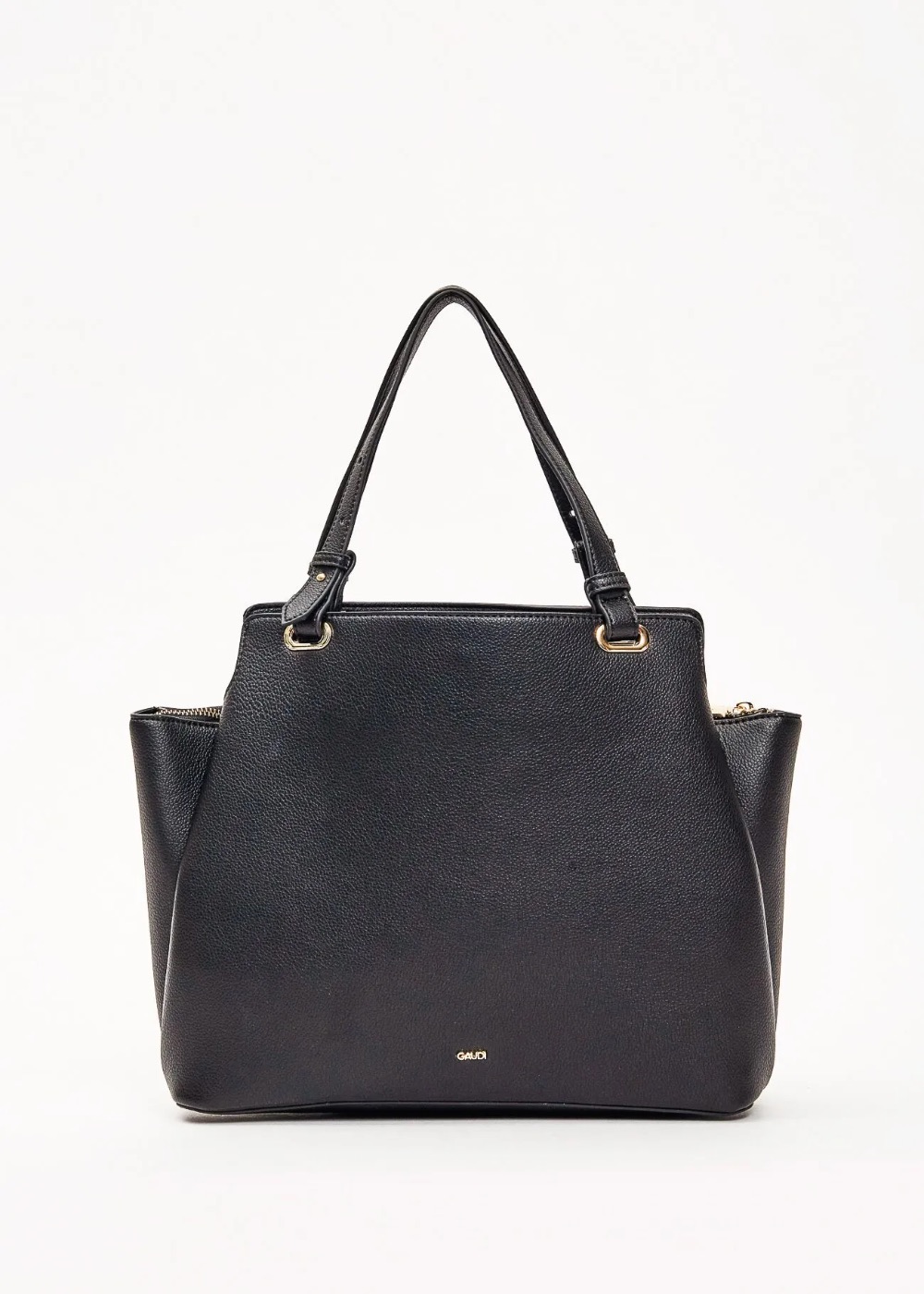 Gaudì borsa top handle nera con tracolla, foto 3