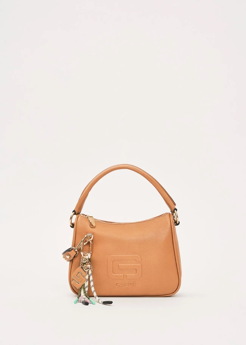 Gaudì borsa a spalla beige con Charms e tracolla, foto 2