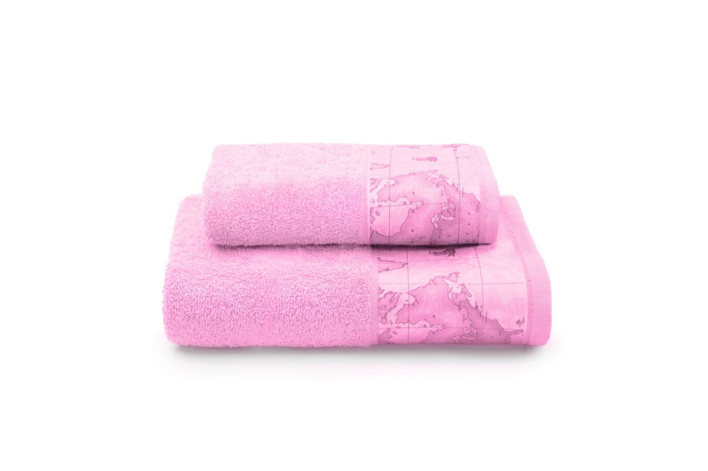Alviero Martini Prima Classe coppia asciugamani rosa